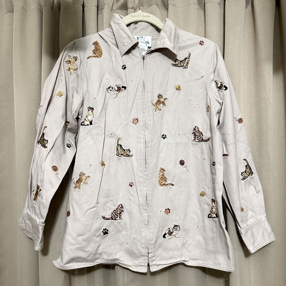 The quacker factory - cat zip up jacket